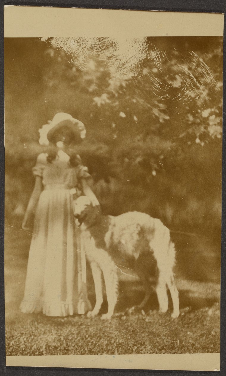 Mulher e cão de Louis Fleckenstein