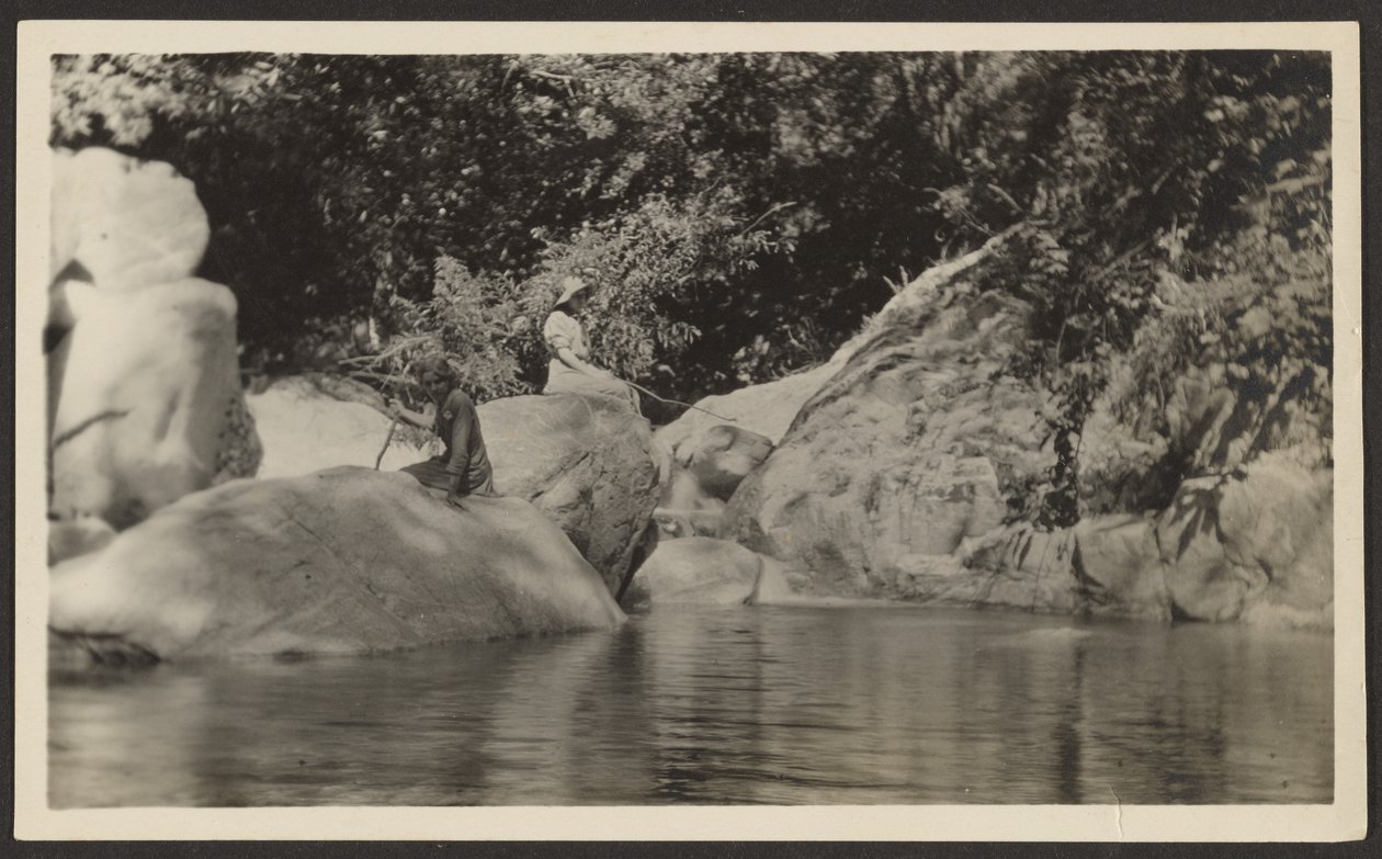 [Mulher à beira do lago]. de Louis Fleckenstein