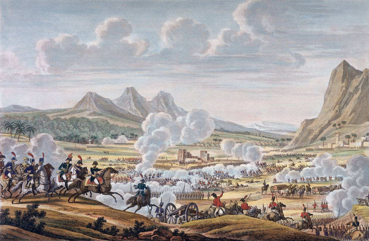 The Battle of Mount Tabor, 27 Ventose, Ano 7 17 de Fevereiro de 1799.   de Louis Francois Couche