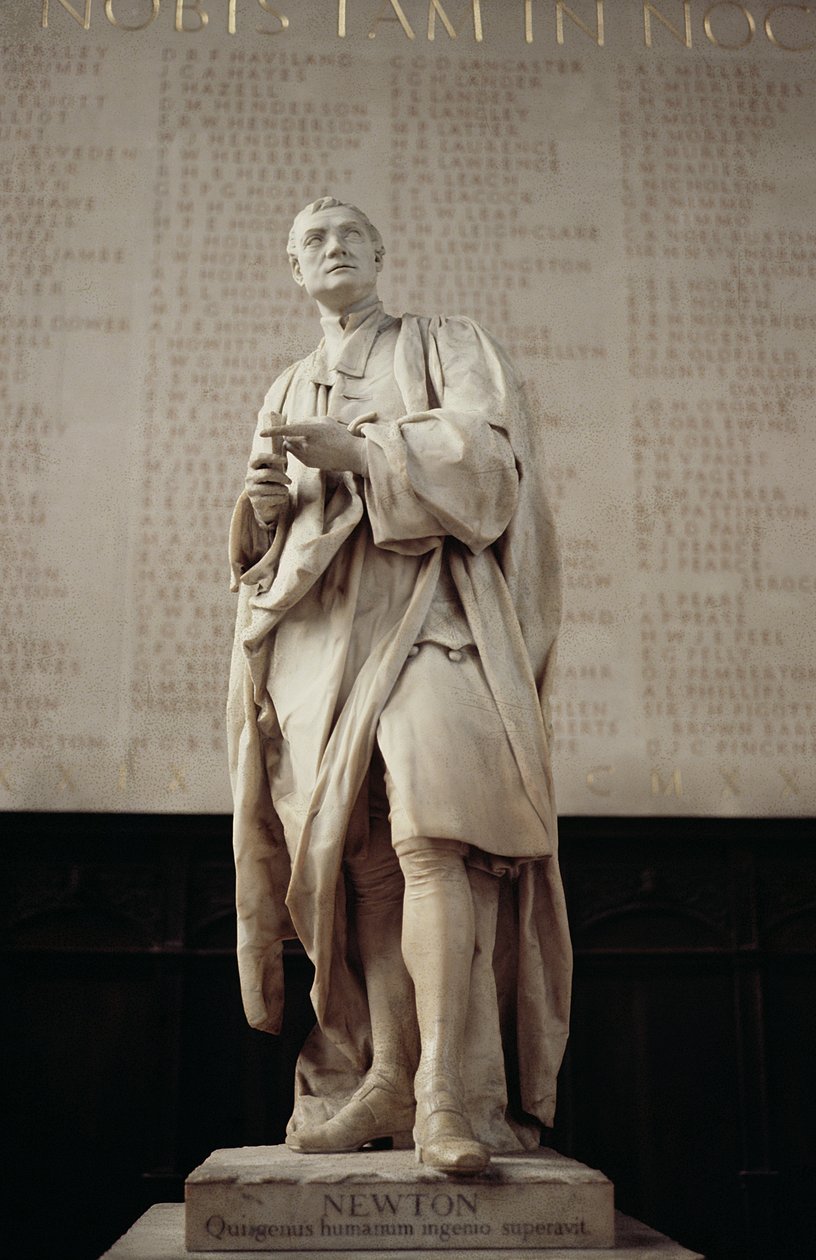 Sir Isaac Newton (1642-1727) (mármore) de Louis Francois Roubillac