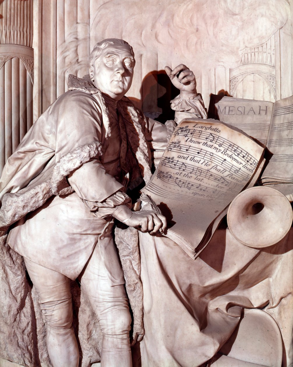 Monumento a George Frederic Handel, Abadia de Westminster de Louis Francois Roubilliac