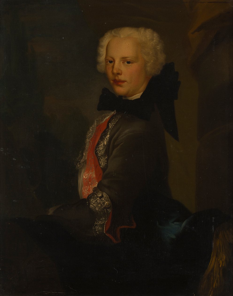 Retrato de um Nobre (óleo sobre tela) de Louis Gabriel (attr.to) Blanchet