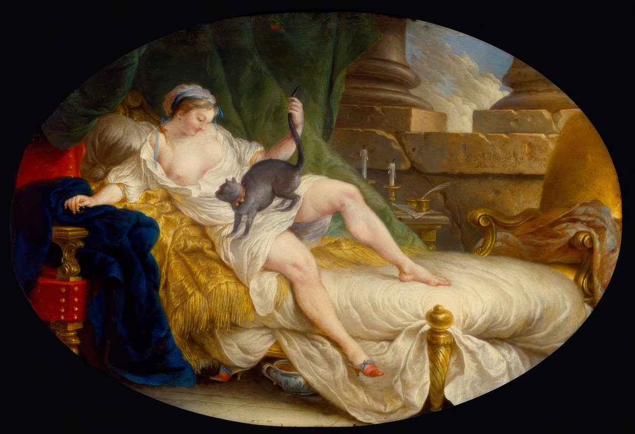 LGBlanchet, Julie descobre que foi abandonada - 1759 de Louis Gabriel Blanchet