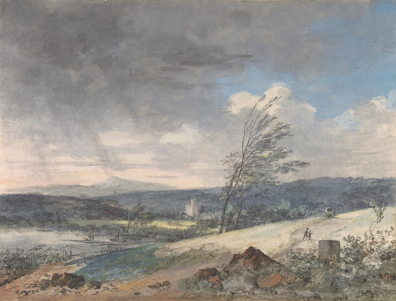 Paisagem varrida pelo vento, s.d.. de Louis Gabriel Moreau