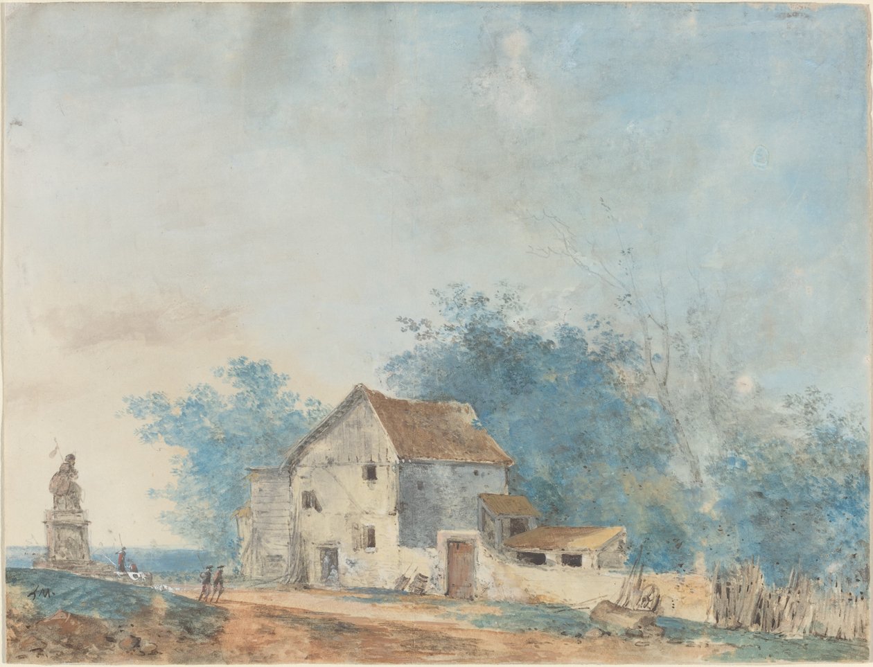 Paisagem de Louis Gabriel Moreau the Elder
