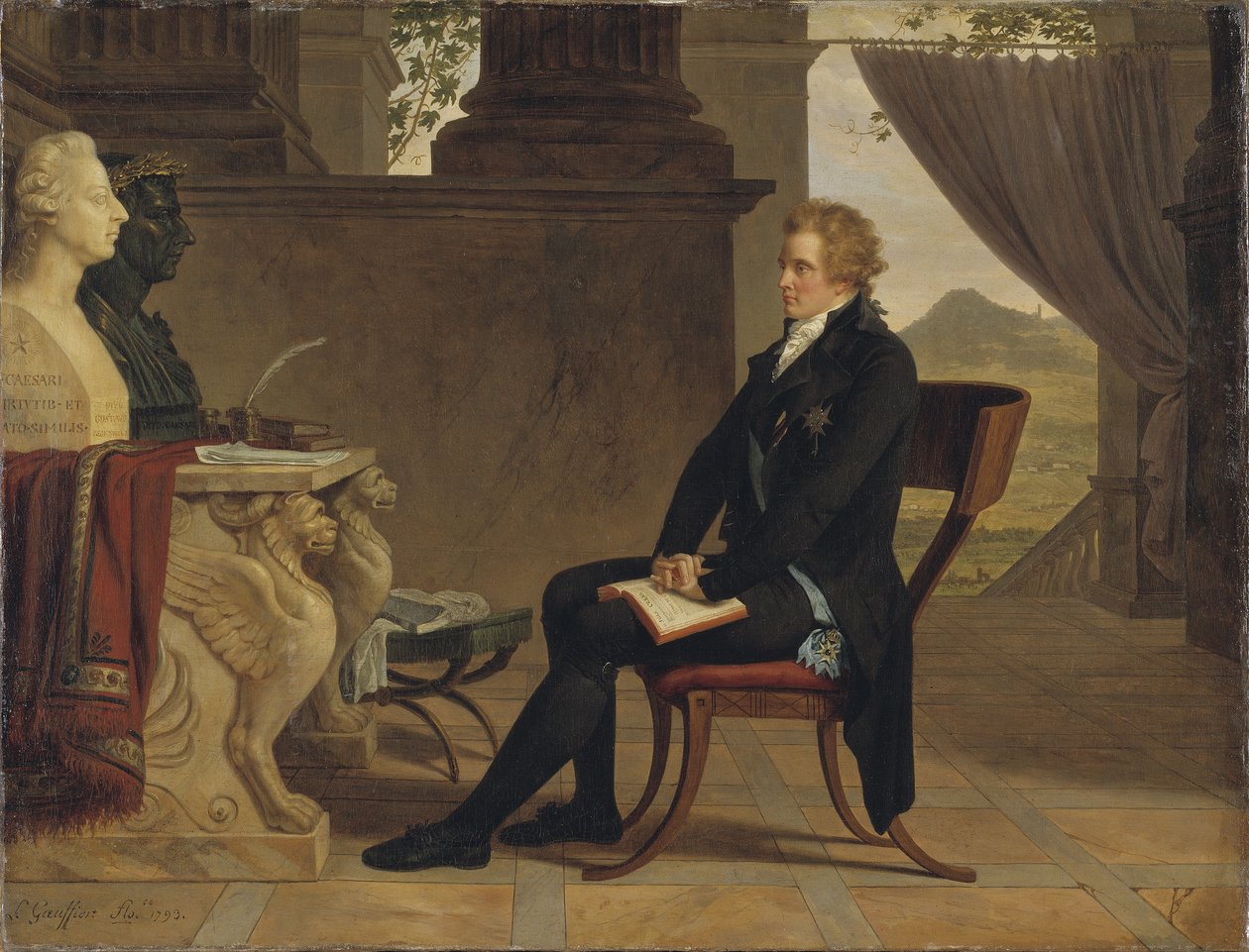 Conde Gustav Mauritz Armfelt em Florença, 1793 de Louis Gauffier