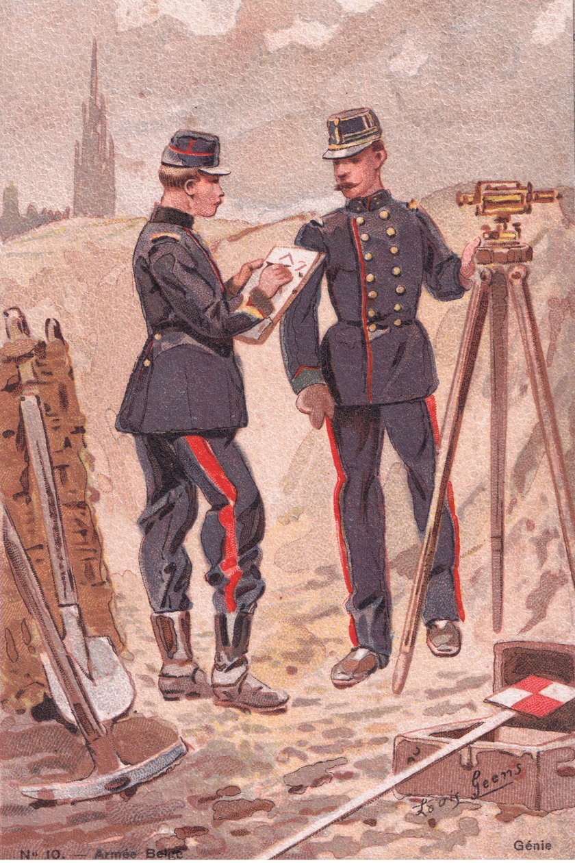 Gênio, cartão postal, década de 1920 de Louis Geens