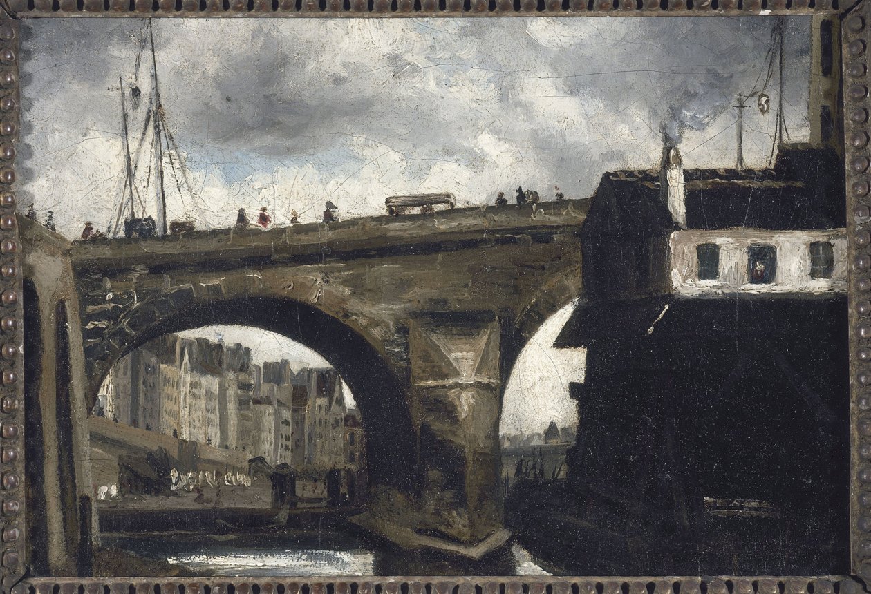 Ponte e bomba de Notre-Dame de Louis Godefroy Jadin