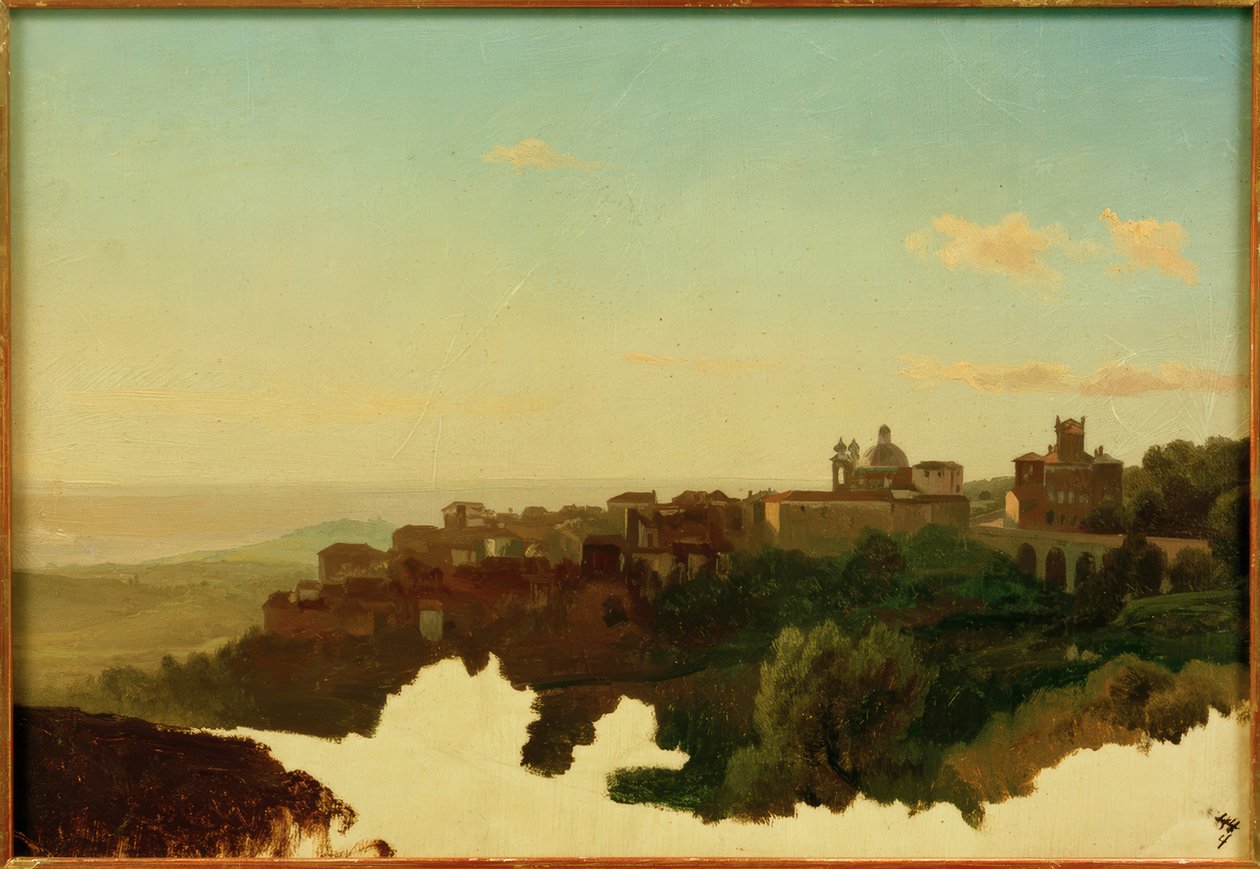 L.Gurlitt olhando Ariccia de Louis Gurlitt