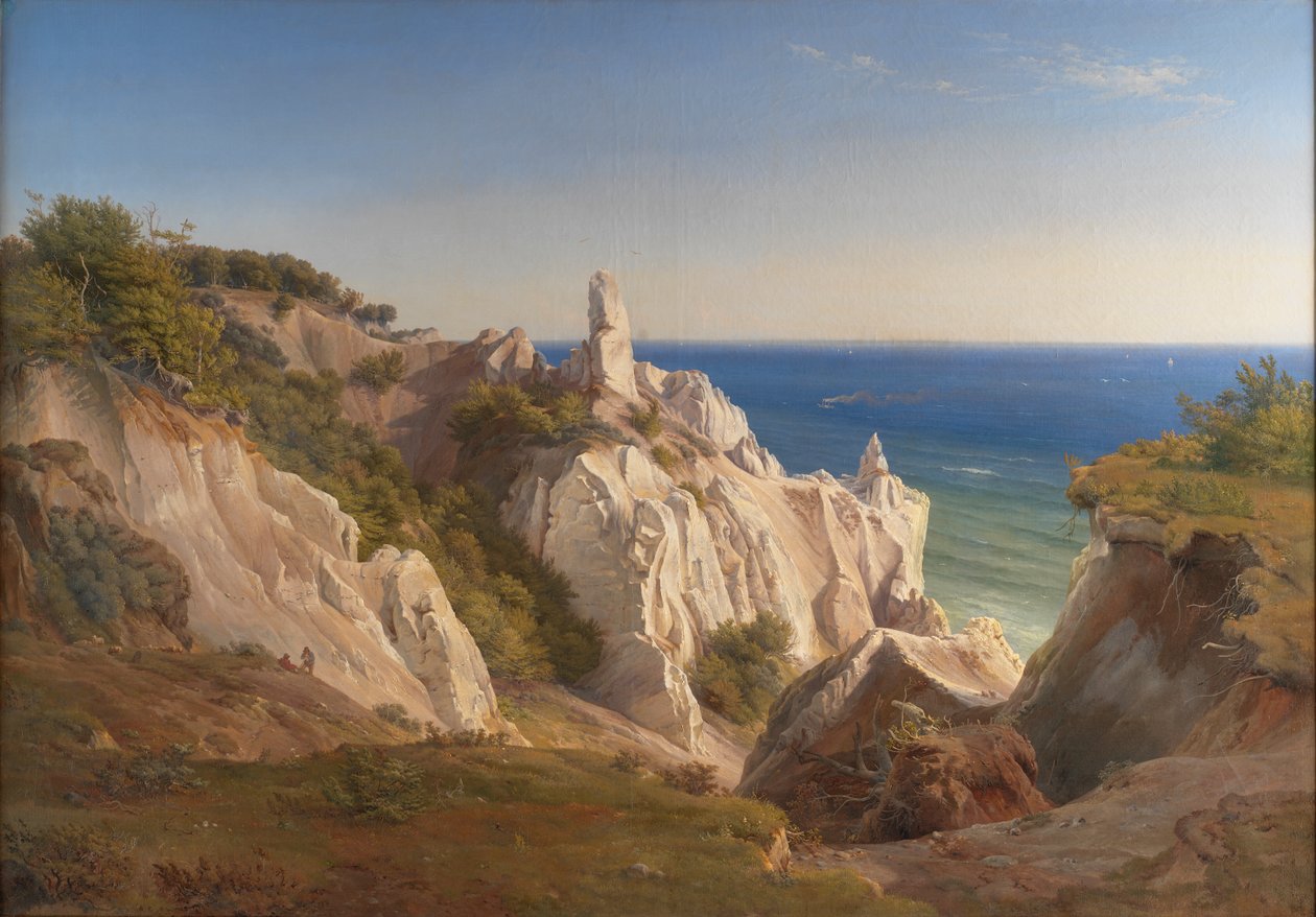 As falésias da ilha de Mon de Louis Gurlitt