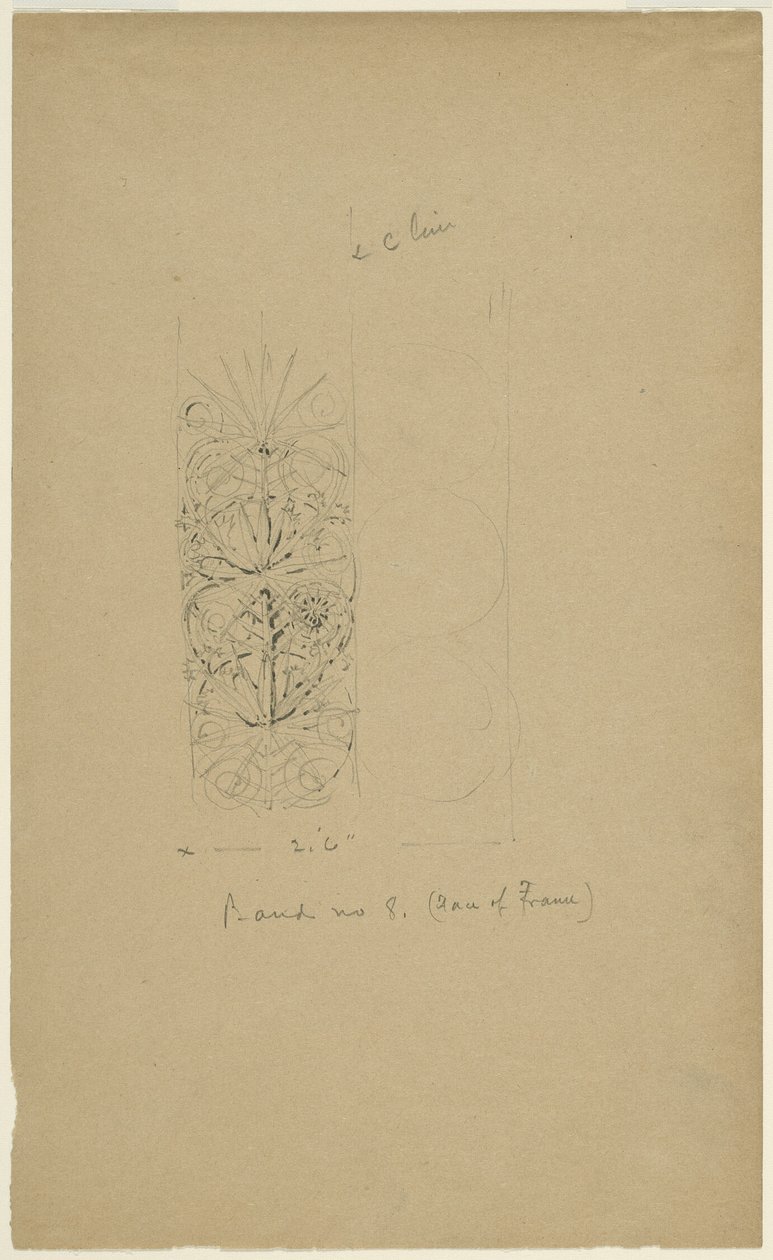 McVickers Theater, Chicago, Illinois, Sketch de Louis H. Sullivan