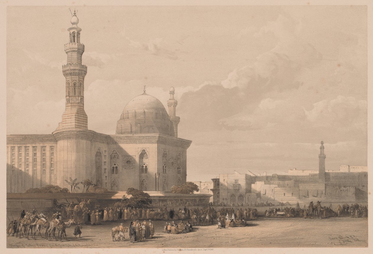 Egito e Núbia: Volume III - Nº 38, Mesquita do Sultão Hassan da Grande Praça ..., 1838. de Louis Haghe