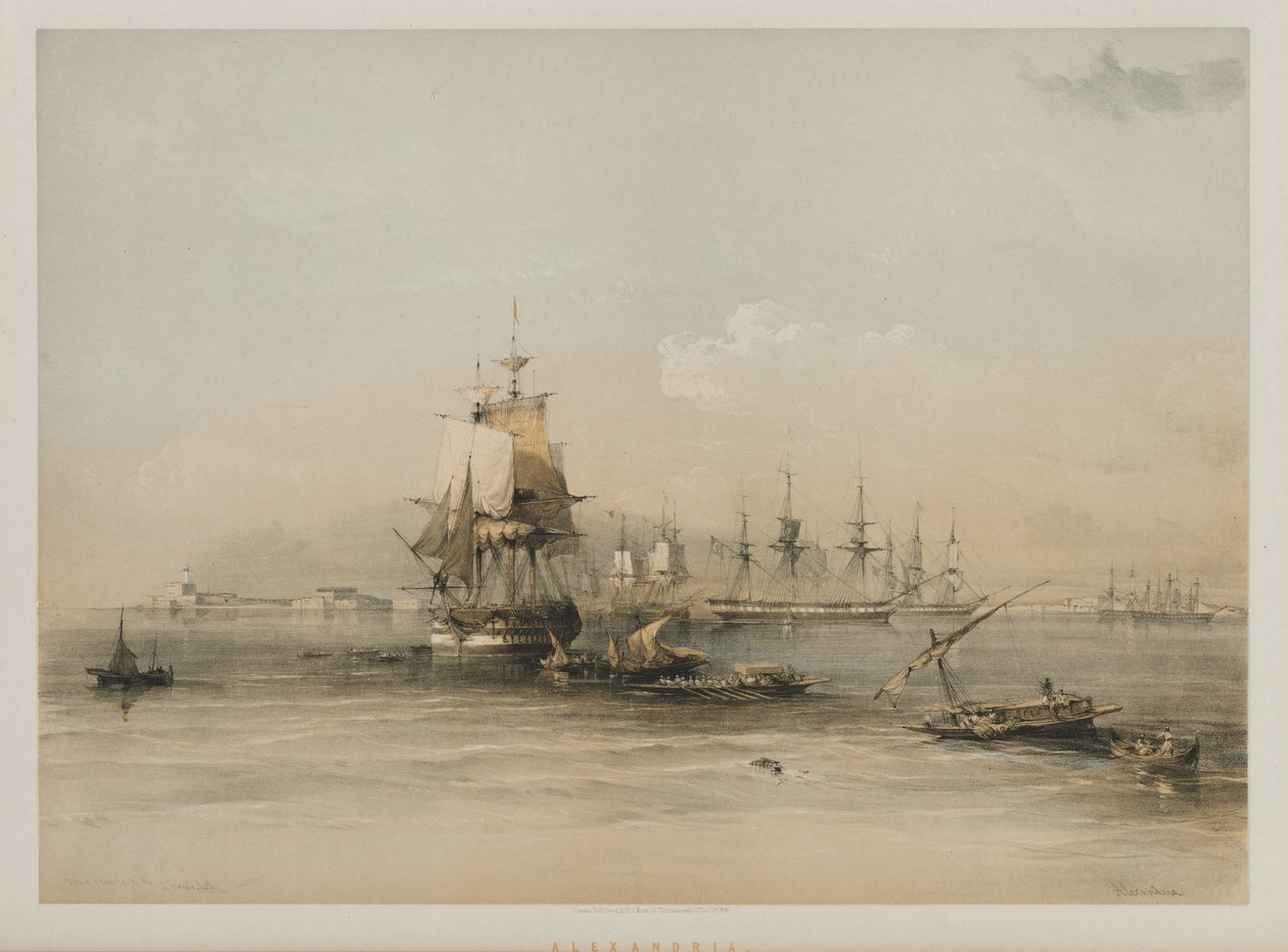 Egito e Núbia, volume III: Alexandria, 1848. de Louis Haghe