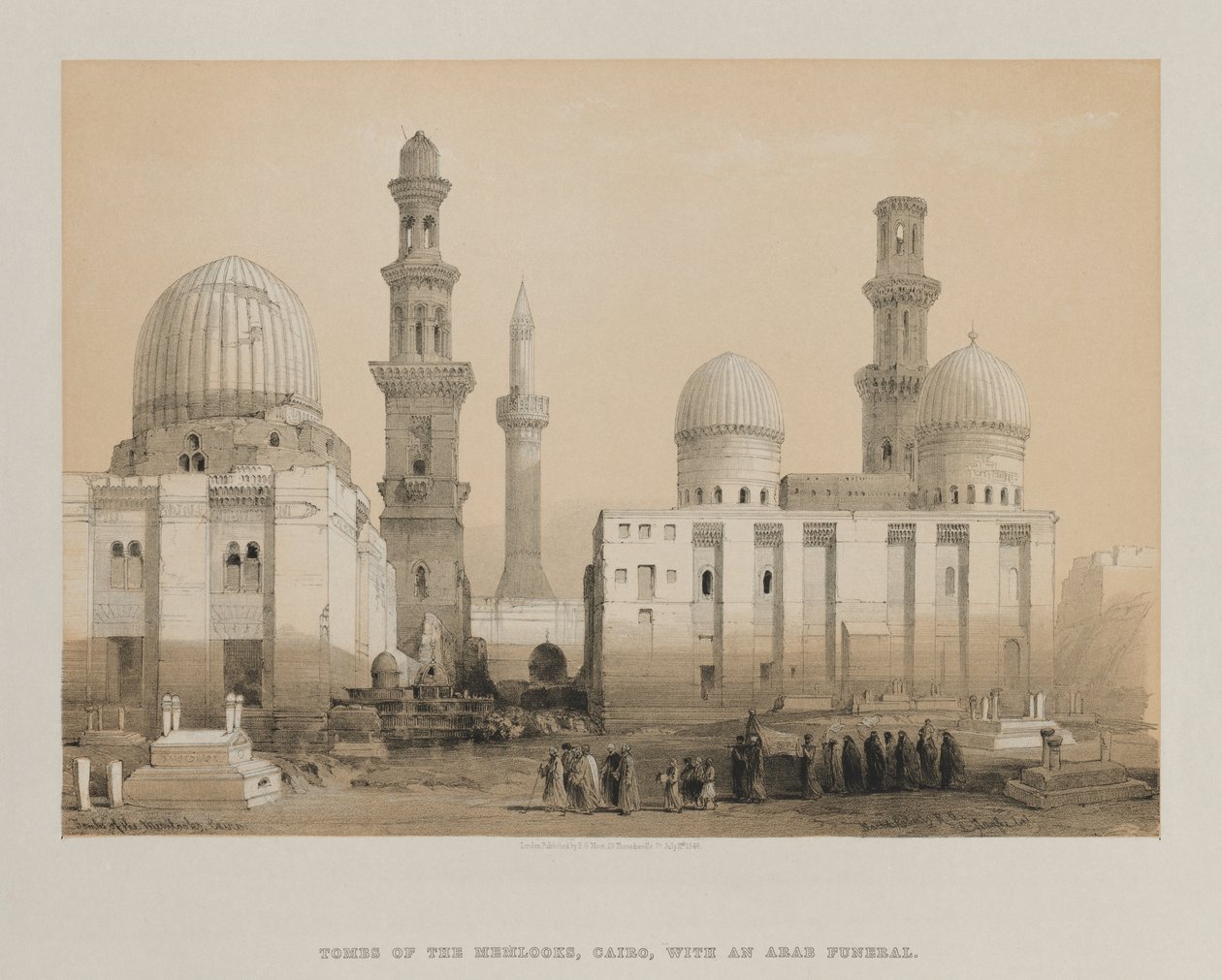 Egito e Núbia, Volume III: Tumba dos Memlooks, Cairo de Louis Haghe