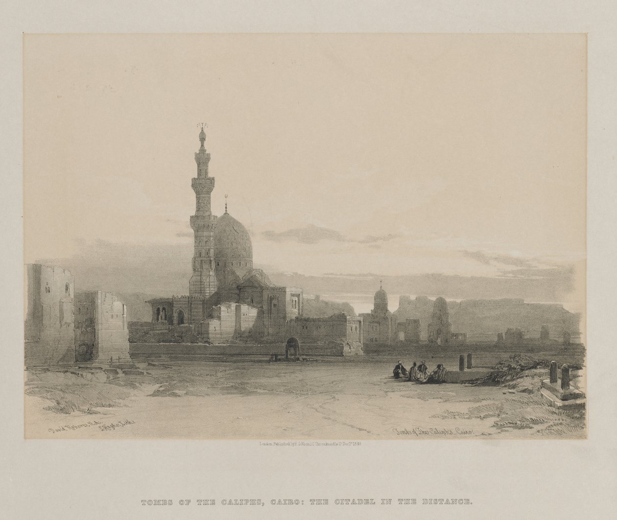 Egito e Núbia, Volume III: Túmulos dos califas, Cairo, 1848. de Louis Haghe