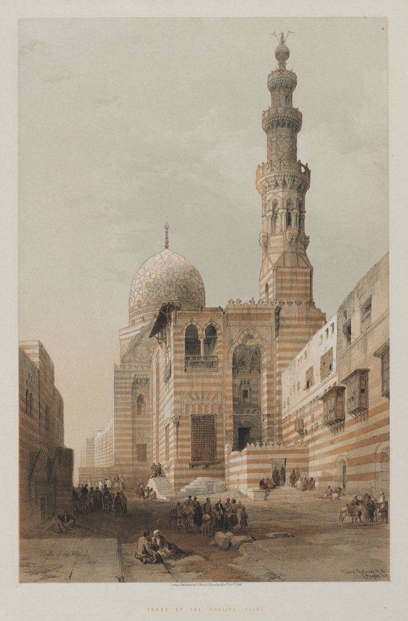 Egito e Núbia, Volume III: Túmulos dos Khalifs, Cairo, 1848. de Louis Haghe