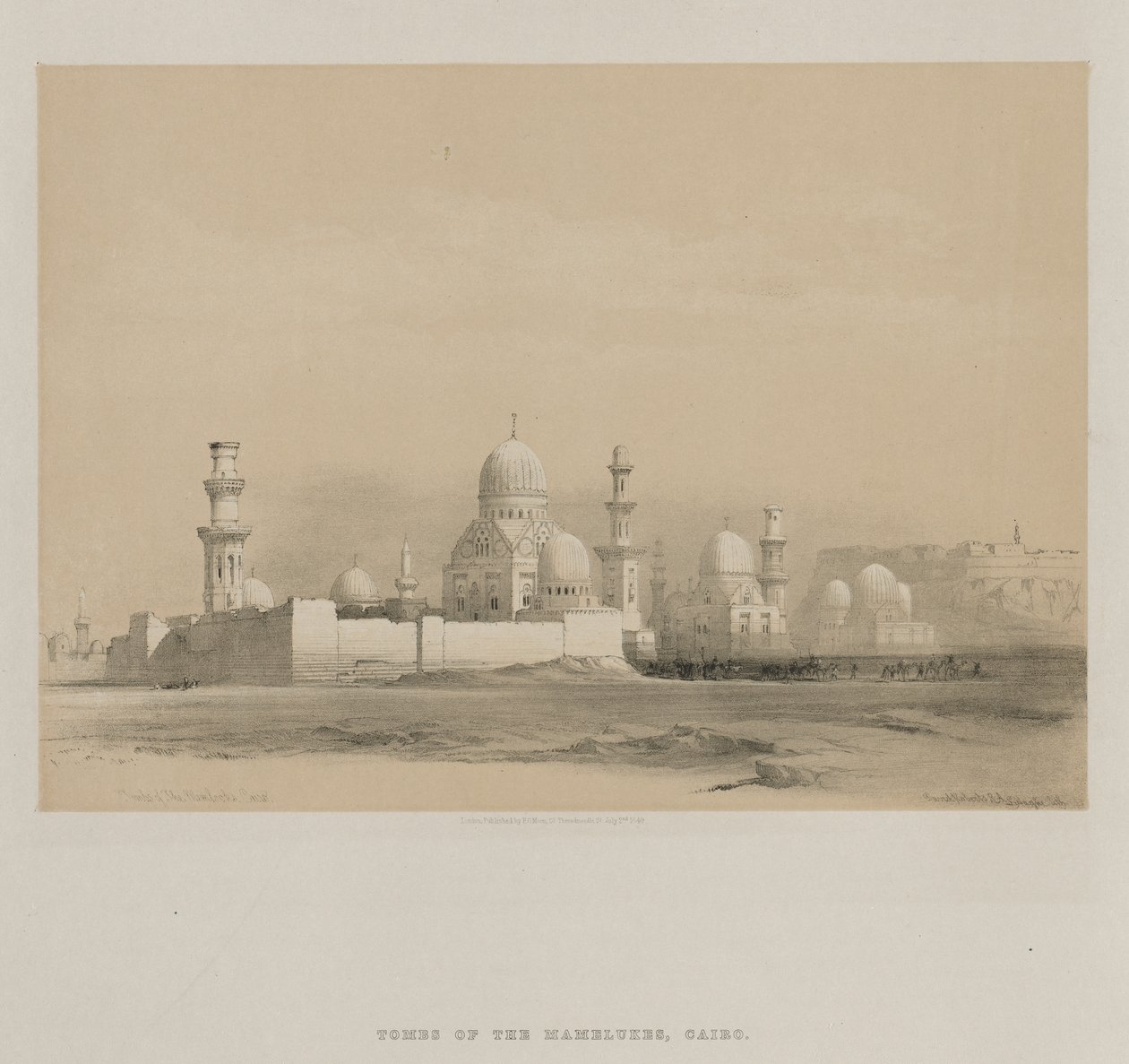Egito e Núbia, Volume III: Túmulos dos Memlooks, Cairo, 1849. de Louis Haghe