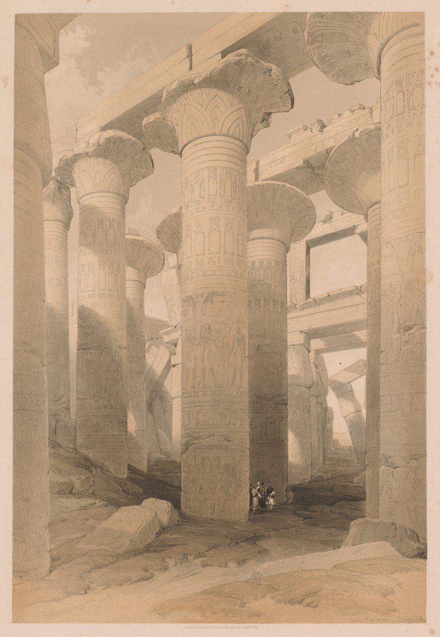 Egito e Núbia: Volume II - No. 14, Karnak de Louis Haghe