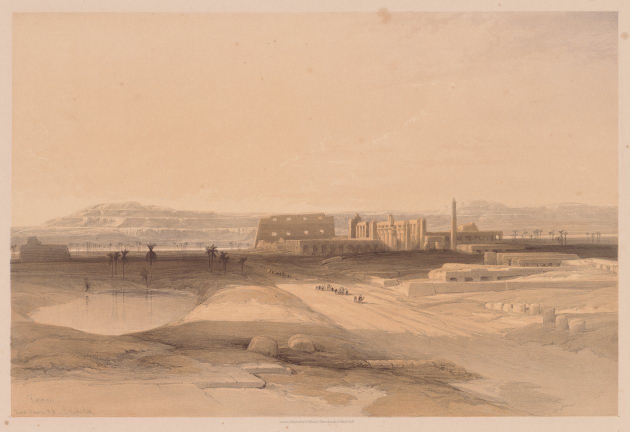 Egito e Núbia: Volume II - No. 32, Karnak de Louis Haghe