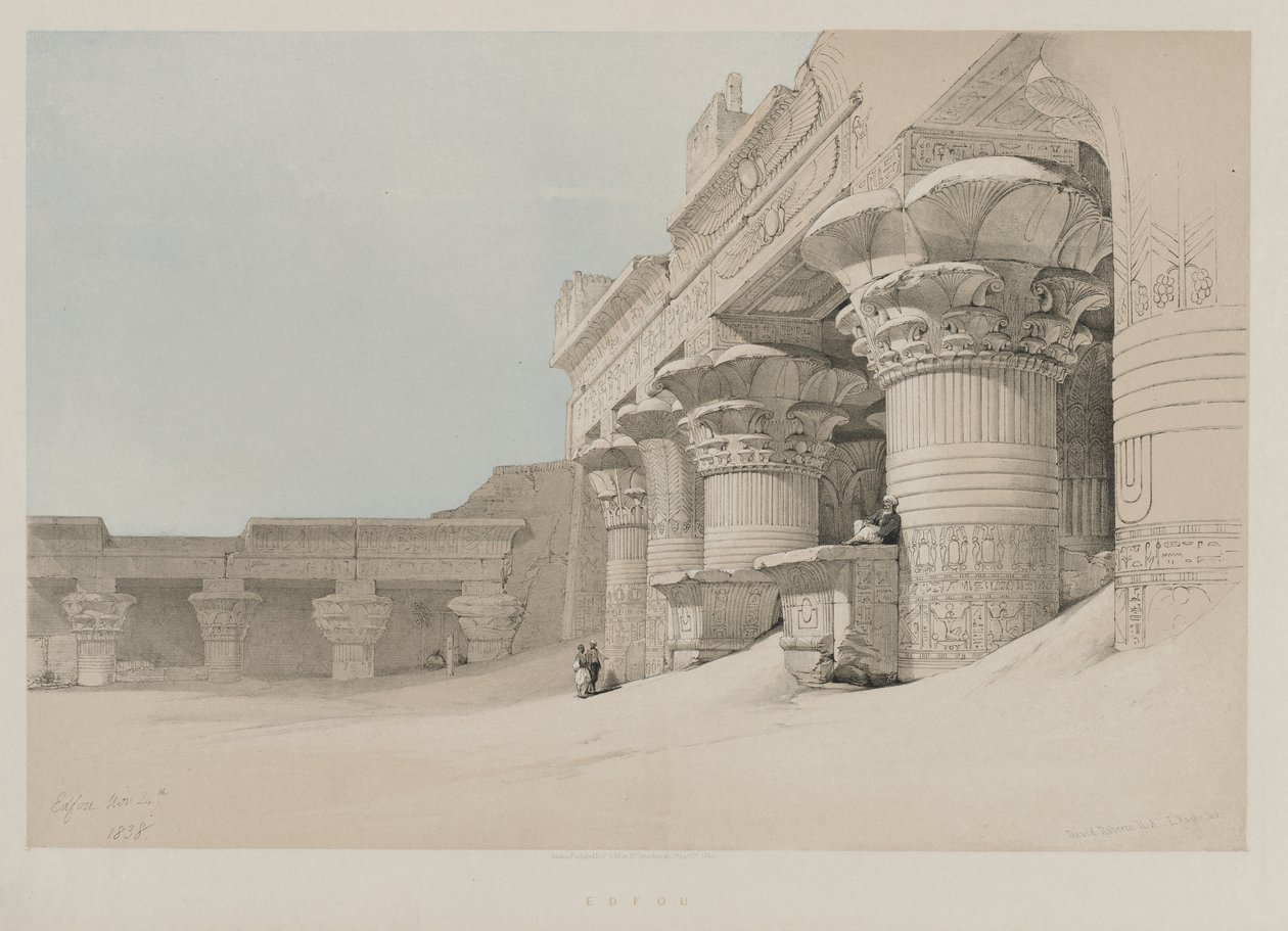 Egito e Núbia, Volume II: Edfou, 1846. de Louis Haghe