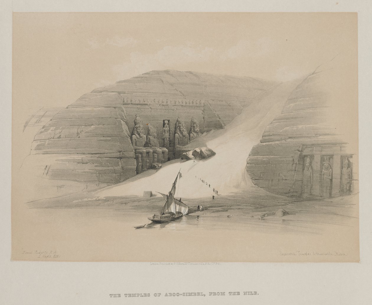 Egito e Núbia, Volume II: Templos Escavados de Abu Simbel, Núbia de Louis Haghe