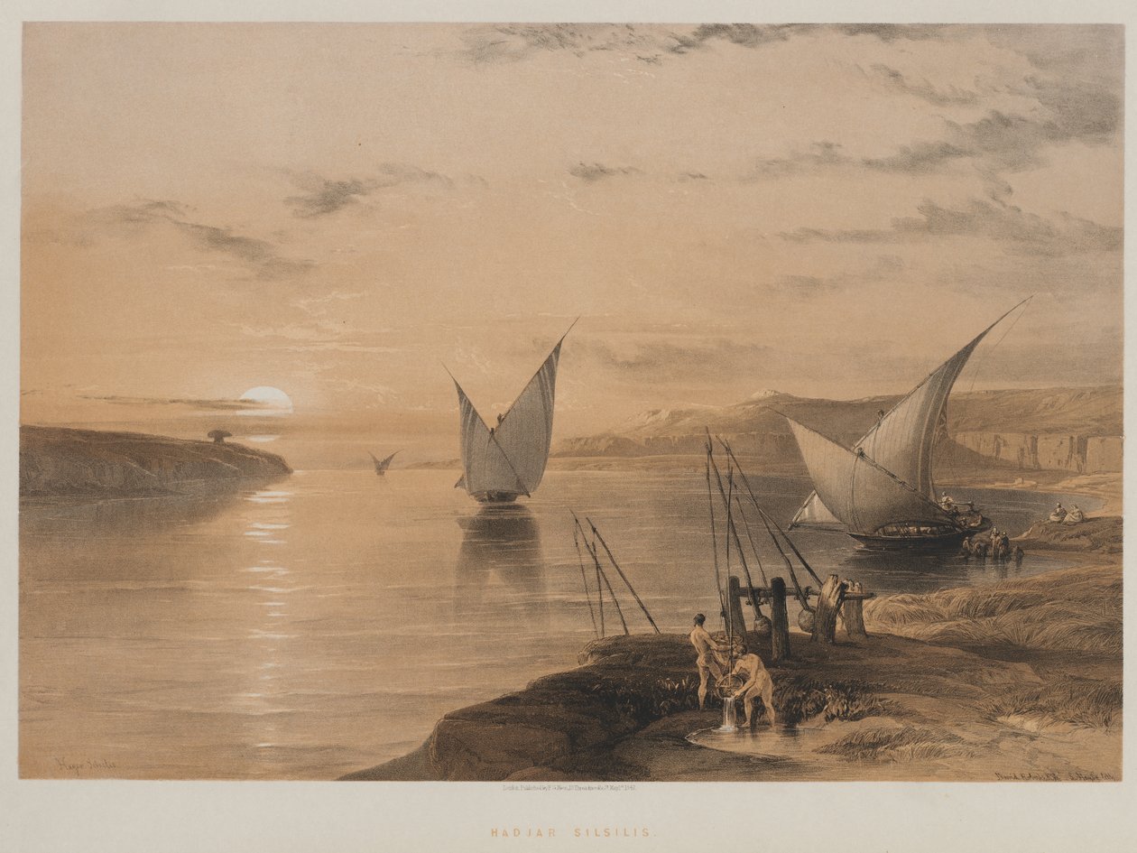 Egito e Núbia, Volume II: Hagar Setsilis de Louis Haghe