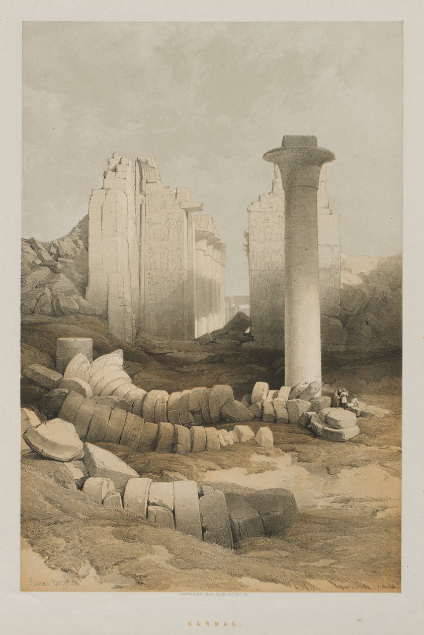 Egito e Núbia, Volume II: Karnak de Louis Haghe