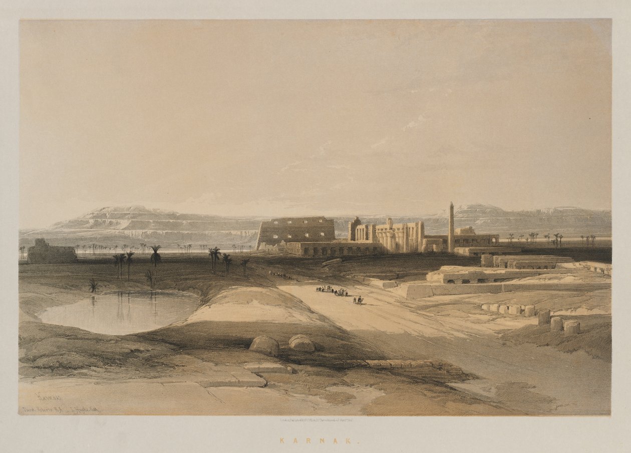Egito e Núbia, volume II: Karnak, 1847. de Louis Haghe