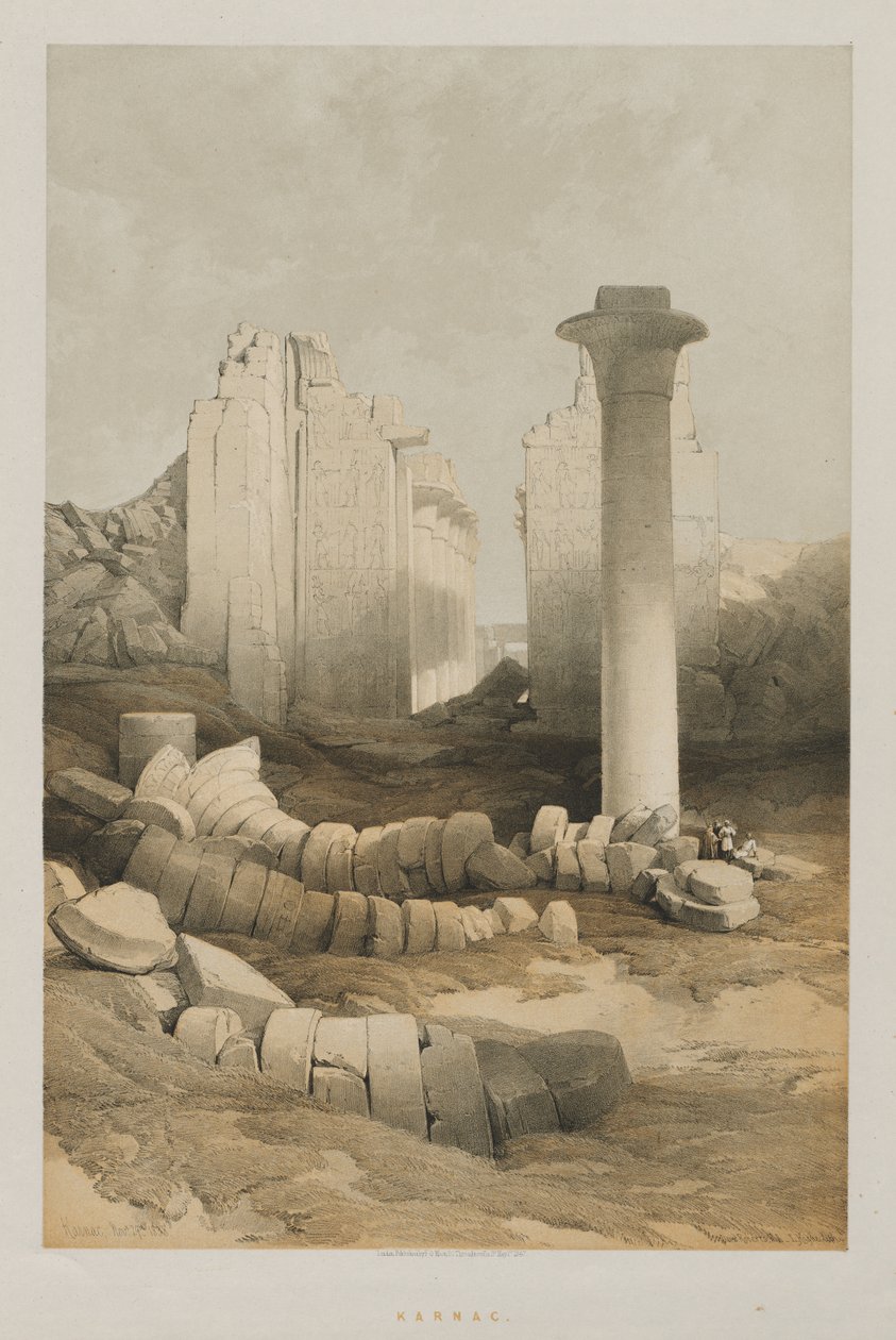 Egito e Núbia, Volume II: Karnak, 1848. de Louis Haghe