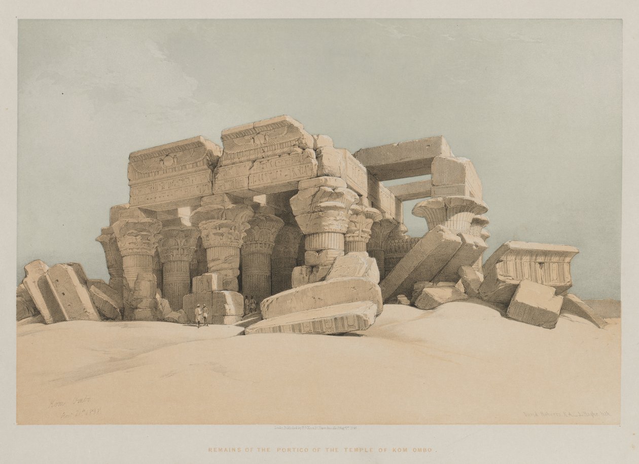 Egito e Núbia, Volume II: Kom-Ombo de Louis Haghe