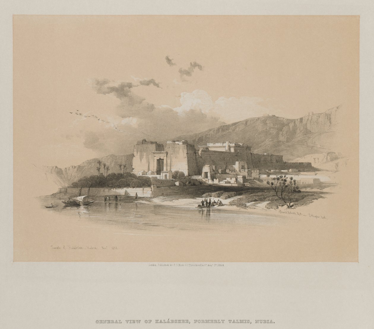 Egito e Núbia, Volume II: Templo de Kababshe, Núbia de Louis Haghe