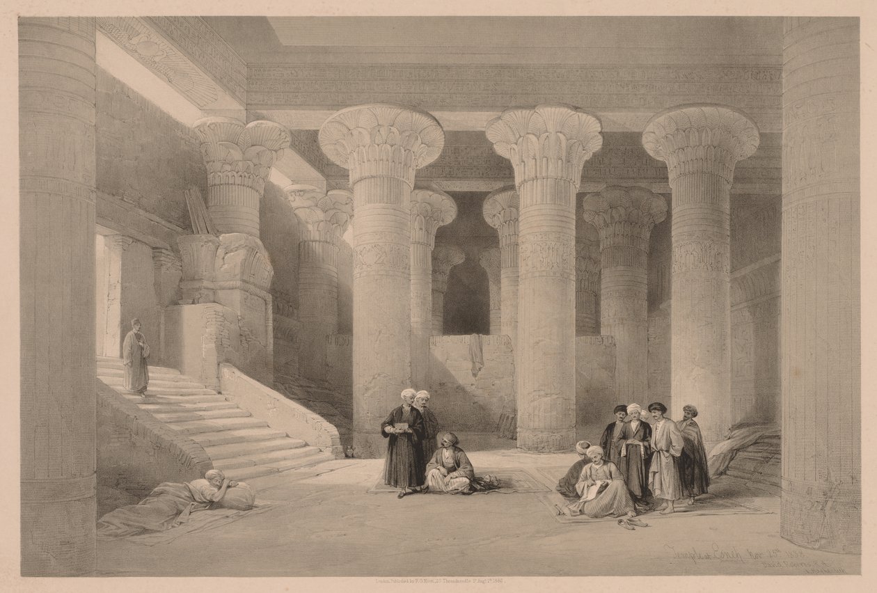 Egito e Núbia: Volume I - No. 24, Templo de Esneh de Louis Haghe