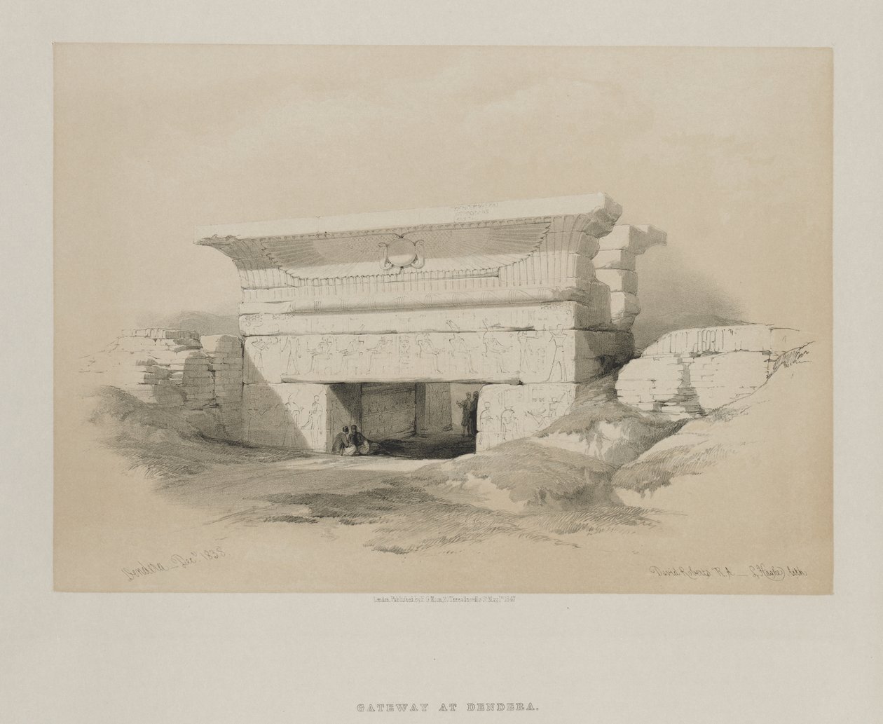 Egito e Núbia, Volume I: Dendera de Louis Haghe