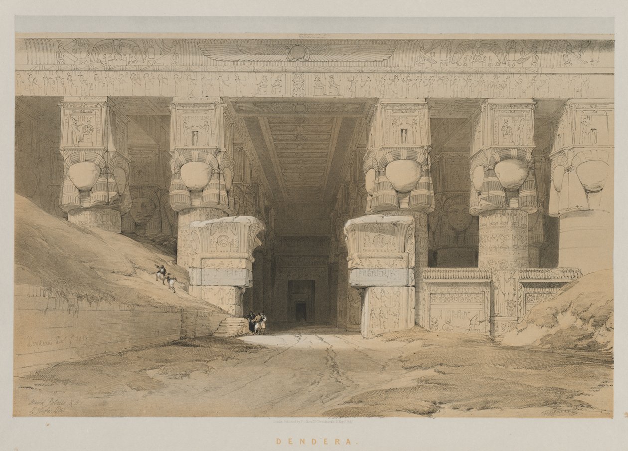 Egito e Núbia, Volume I: Dendera de Louis Haghe