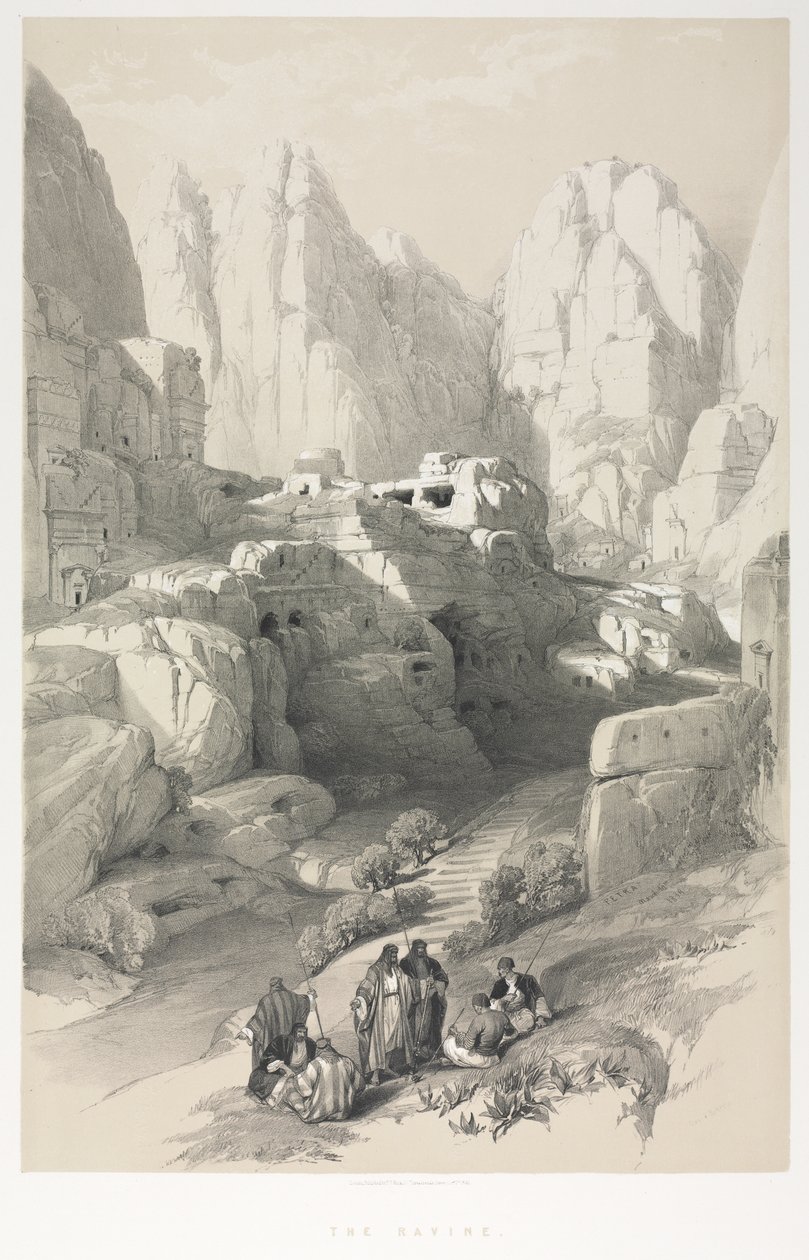 Terra Santa, Síria, Iduméia, Arábia, Egito e Núbia: Petra de Louis Haghe
