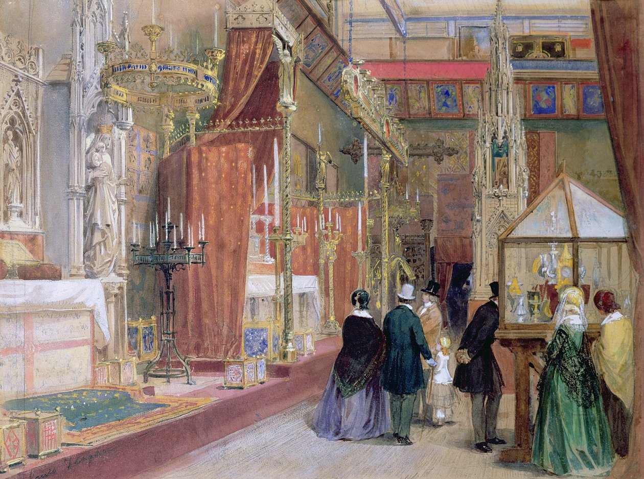 O Tribunal Medieval da Grande Exposição de 1851 de Louis Haghe