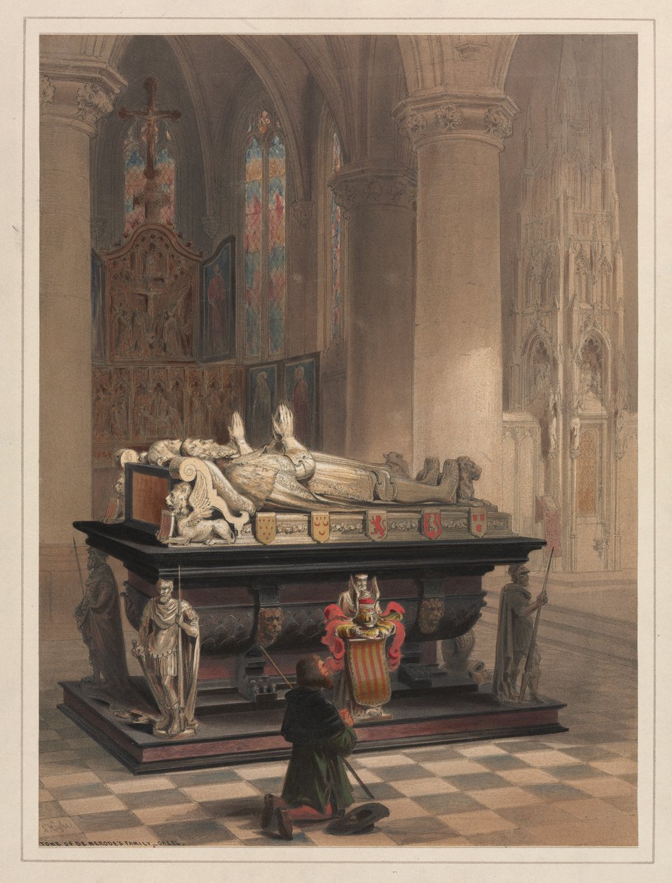 Tumba da Família De Merode, Gheel de Louis Haghe