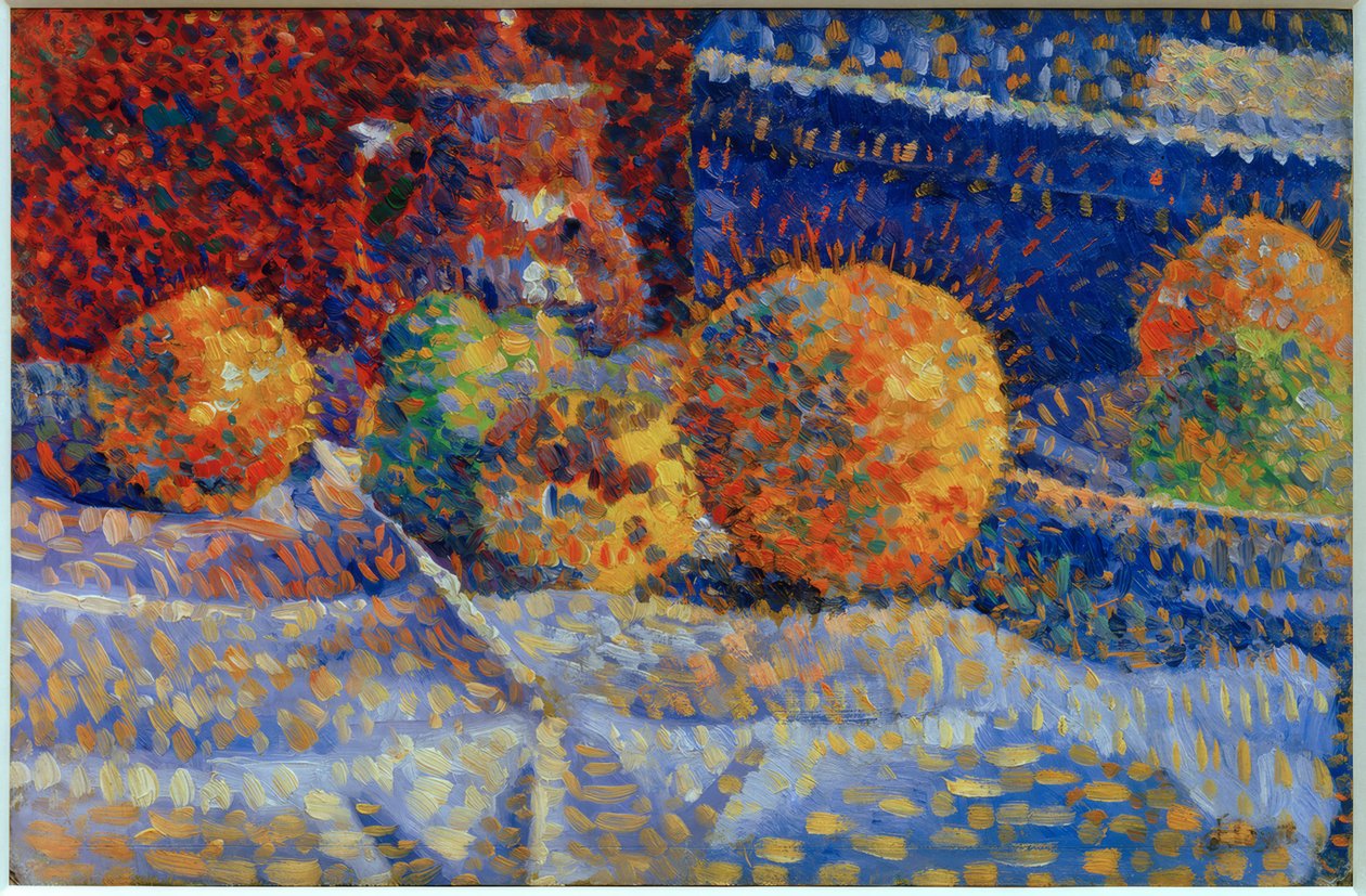 Ainda vida com laranjas de Louis Hayet