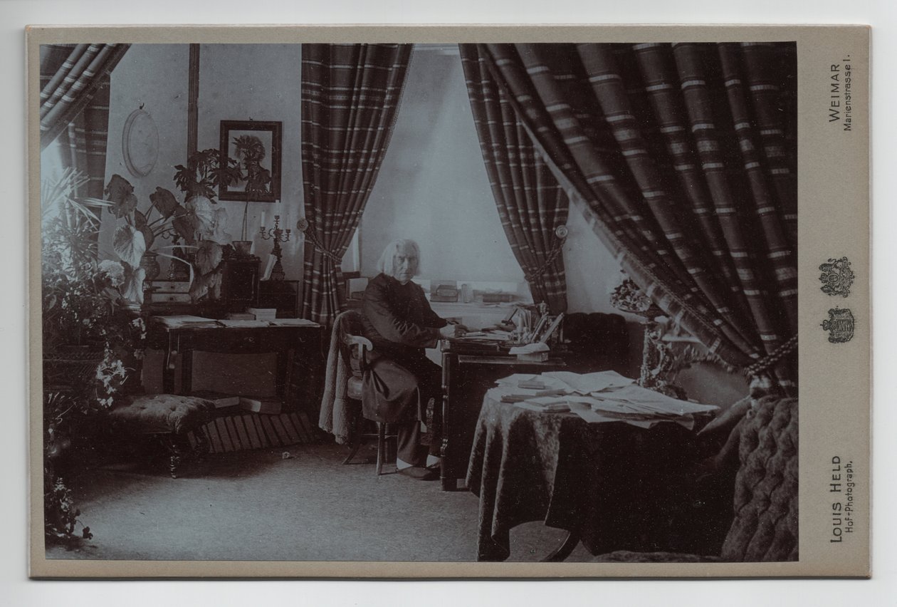Franz Liszt (1811-1886) (1886, fotografia) de Louis Held