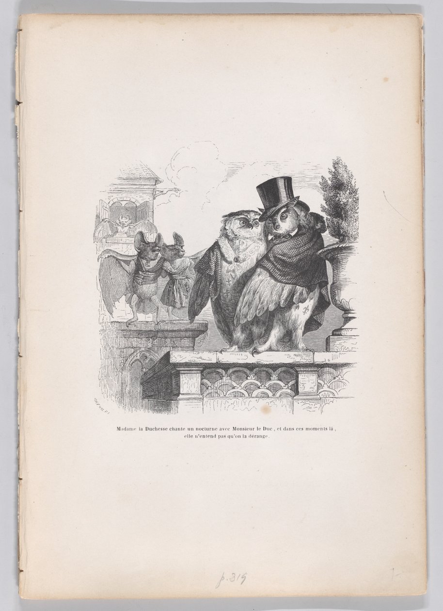 A Duquesa está cantando um noturno com o Duque... de Cenas do Privado e..., ca. 1837-47. de Louis Henri Brévière