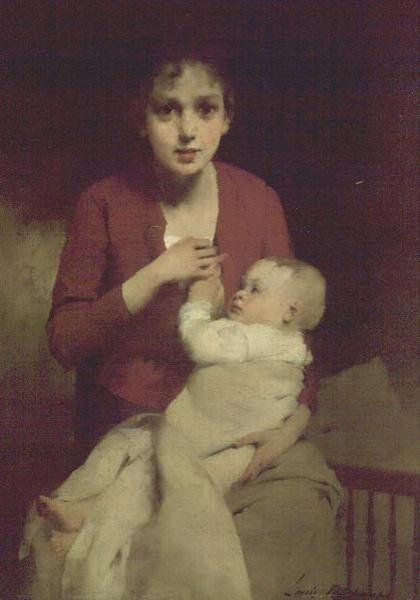 Mãe e filho de Louis Henri Deschamps