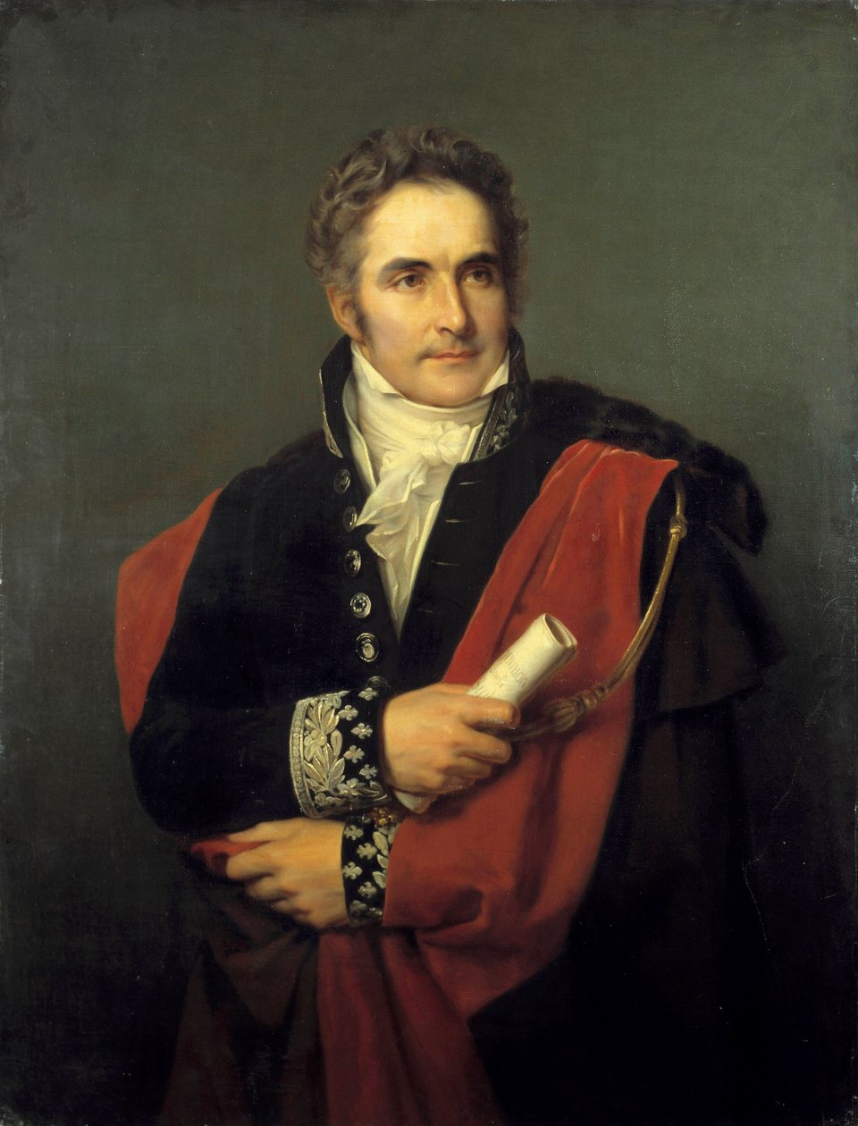 Retrato de Casimir Perier, ministro, presidente do conselho em 1831 Pintura de Louis Hersent (1777-1860) Século XIX. Dim. 1,65 x 0,90 m. Versailles, museu do castelo de Louis Hersent