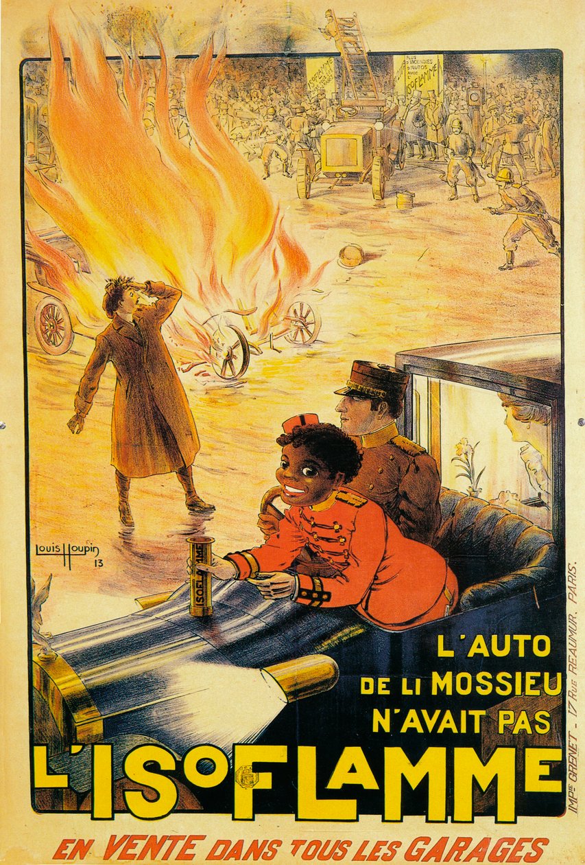 Anúncio para extintores de isoflamme, 1913 de Louis Houpin