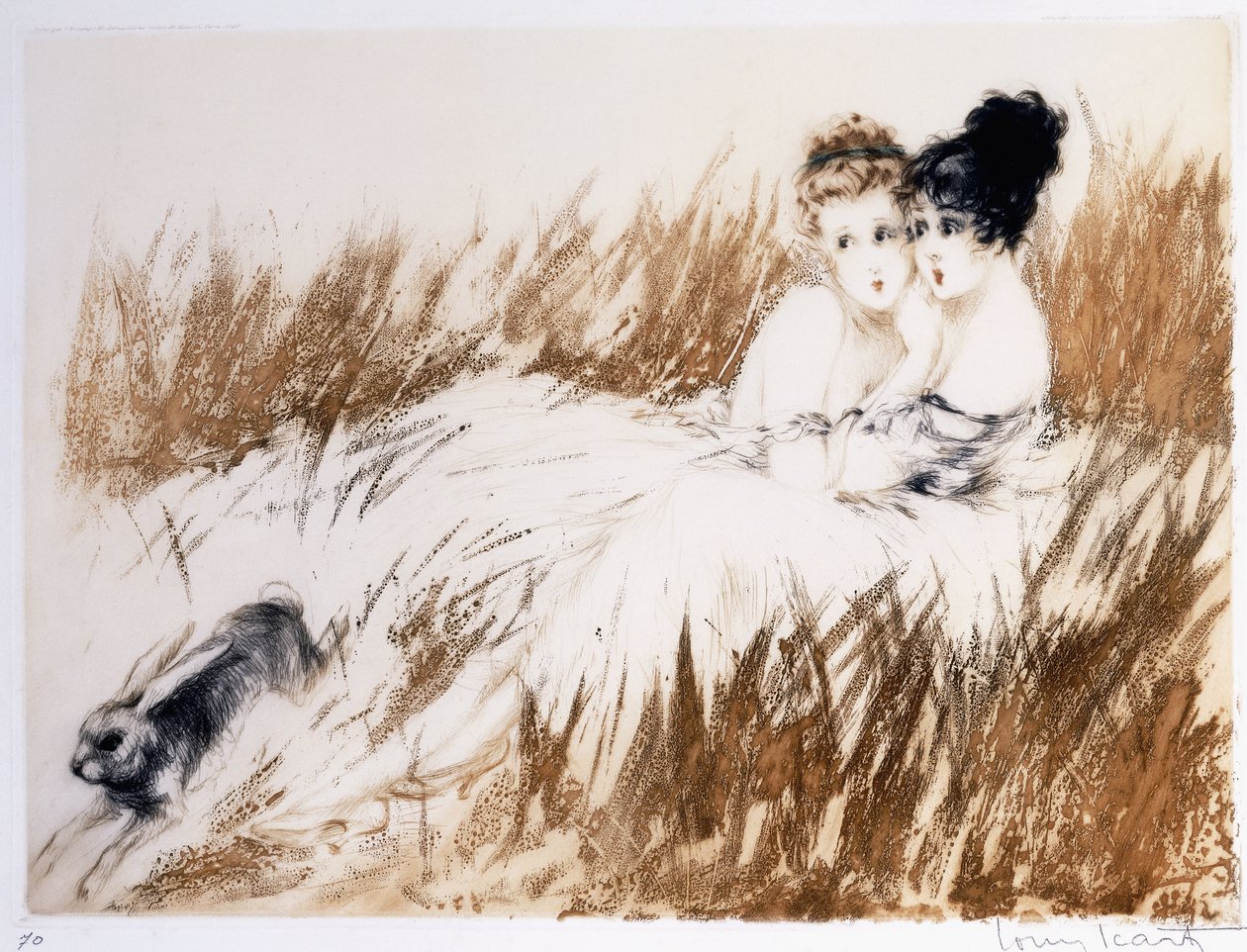 Assustada de Louis Icart