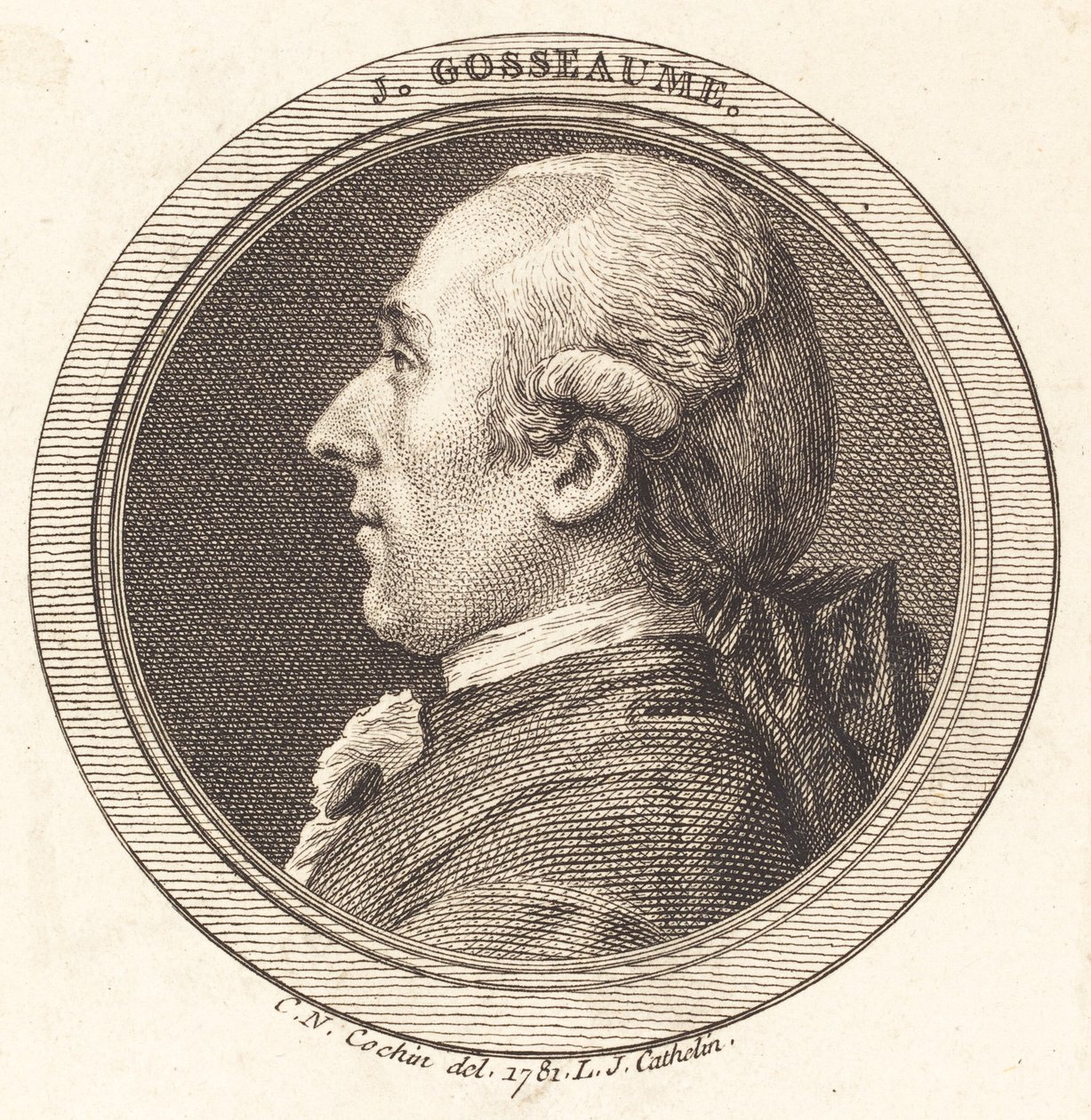 J. Gosseaume de Louis Jacques Cathelin after Charles Nicolas Cochin II