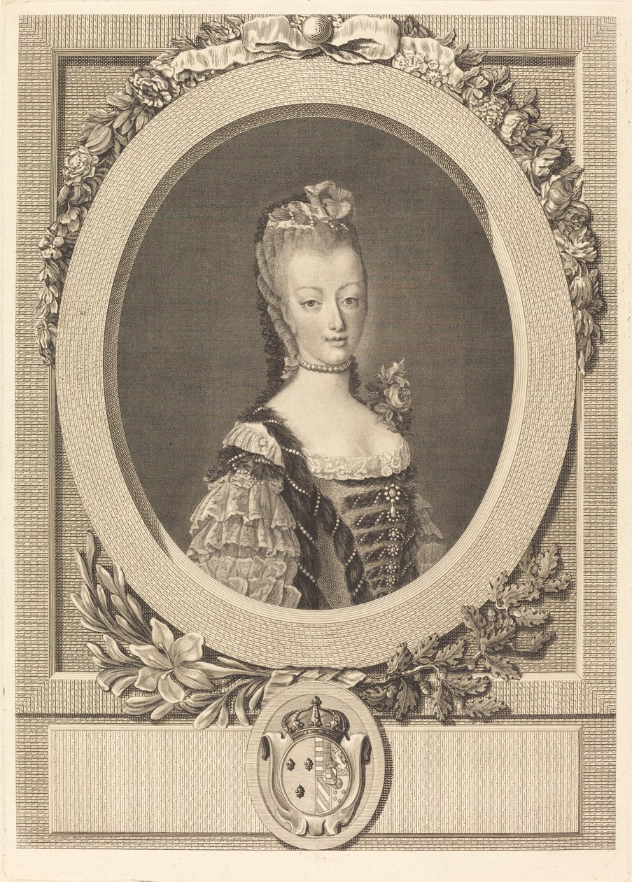 Maria Antonieta da França de Louis Jacques Cathelin after Jean Martial Fredou