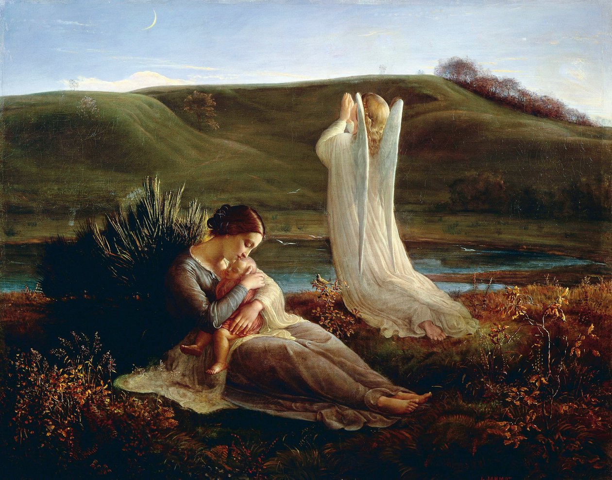 França, Lyon, O anjo e a mãe de Louis Janmot