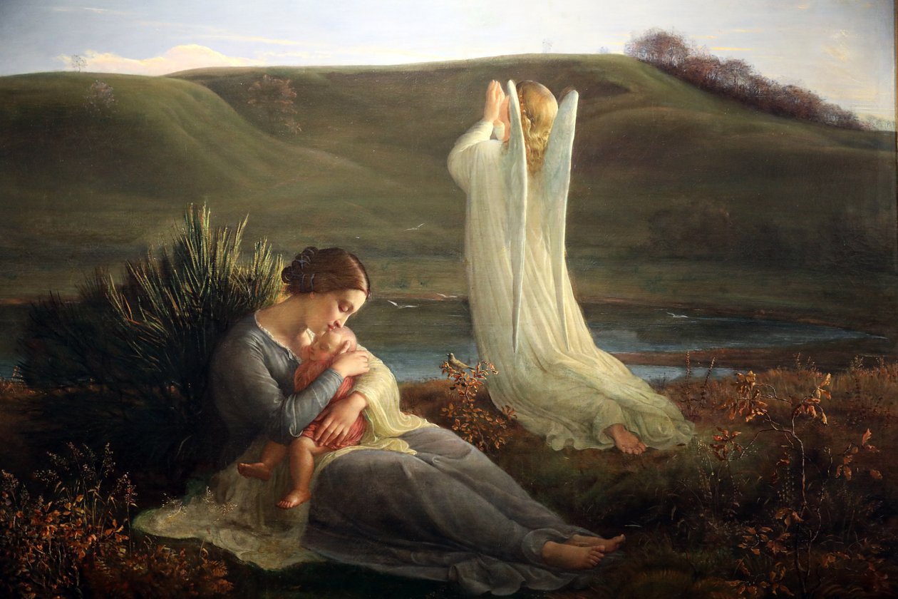 O Poema da Alma, O Anjo e a Mãe, Detalhe de Louis Janmot
