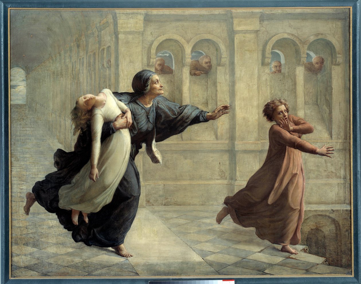 O poema da alma; O pesadelo. Pintura de Anne Francois Louis Janmot (1814-1892) de Louis Janmot