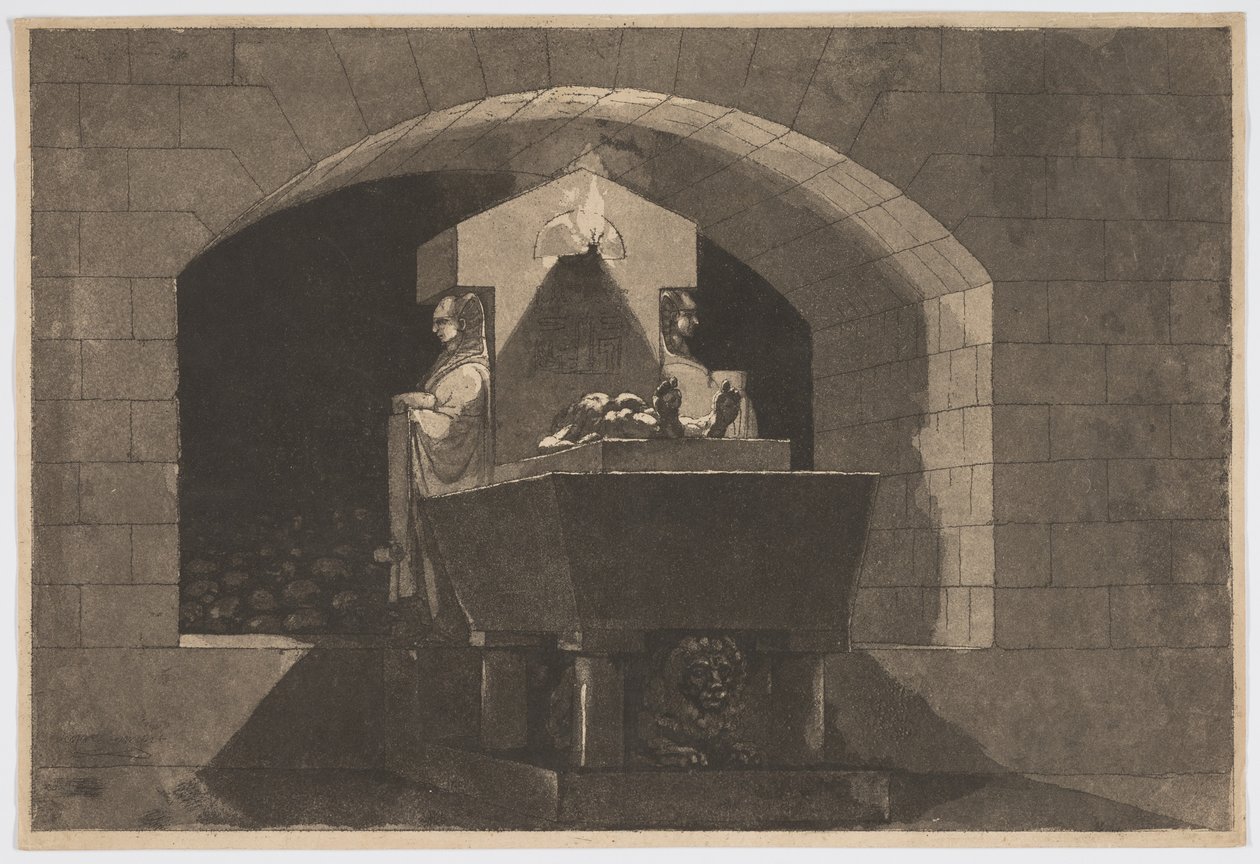 Tumba com cariátides de Louis Jean Desprez